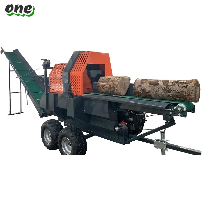 

20ton Gasoline Engine Firewood Splitting Processor Wood Log Splitter Wood Cutter