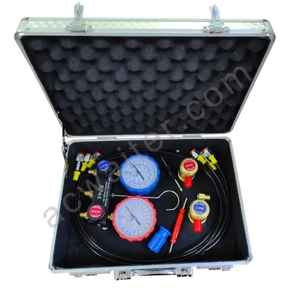 OEM factory Manifold Gauge Set R744 CO2 Charging Hose 1.5M*3 Gauge Diameter 80CM 600KG 3