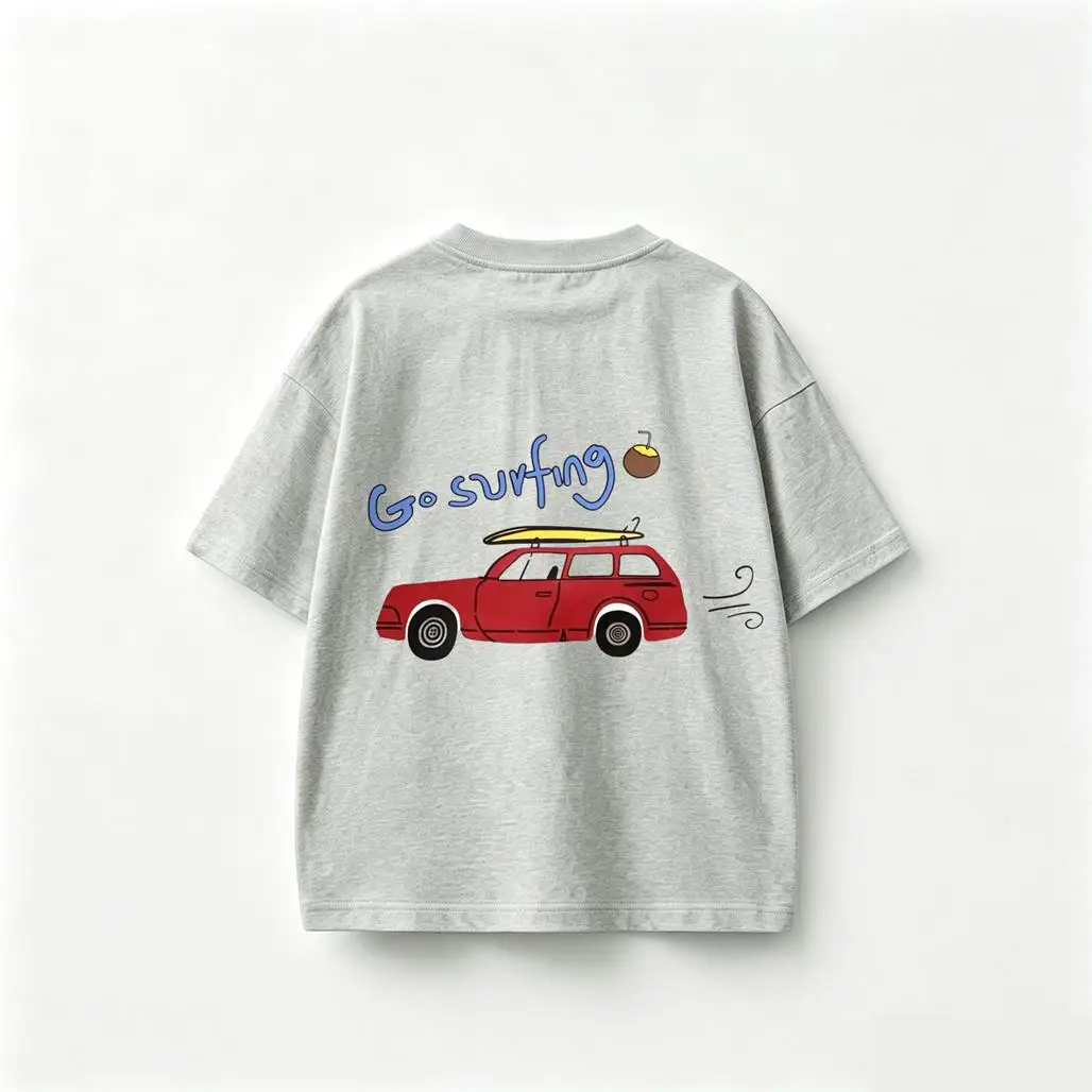 Summer Clothes Boys Trendy Tshirt Short-sleeved Tops 1-7Age Child Short-sleeved Tops Kids New Design Loose Fashion Casual Tees