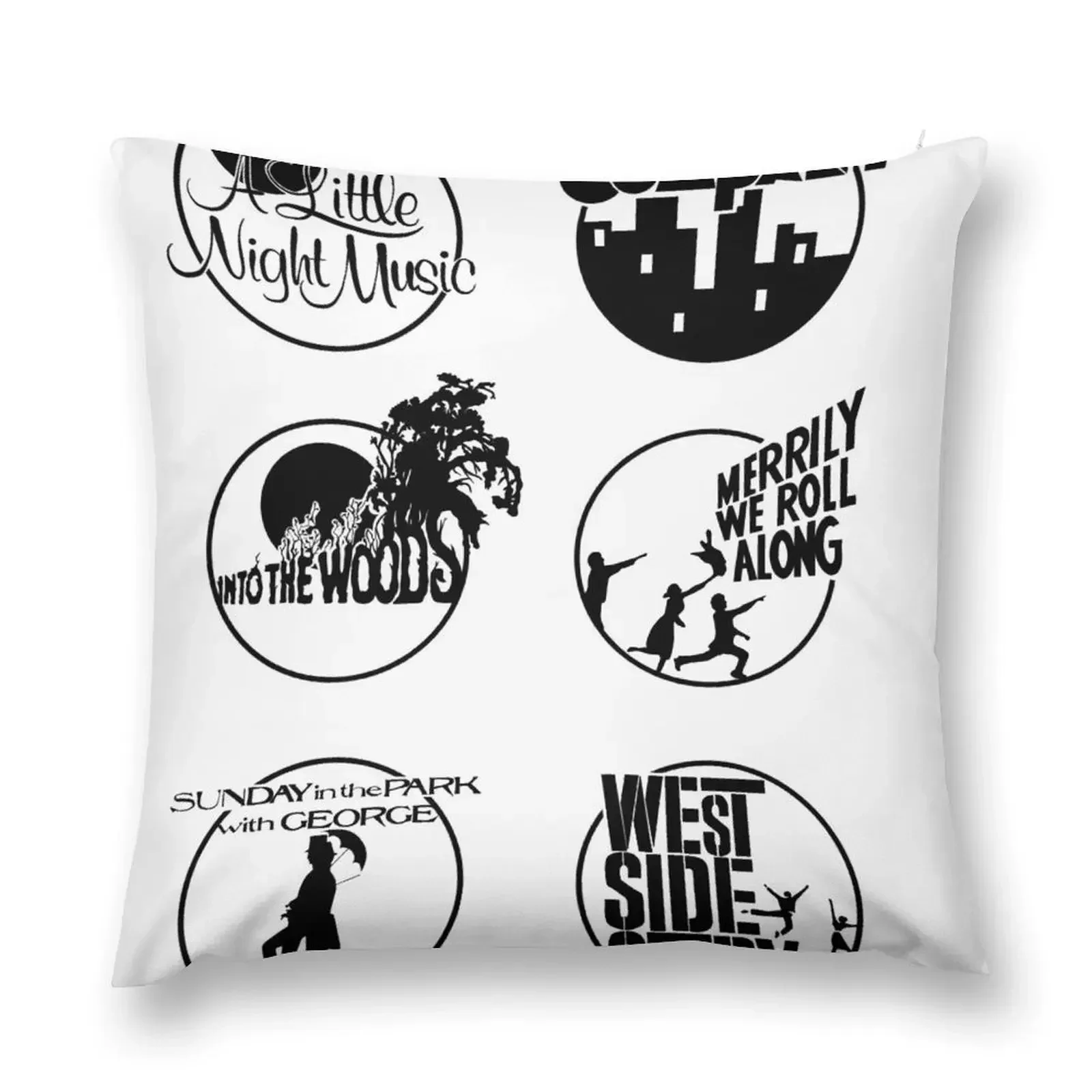 

Sondheim Musicals Throw Pillow Sofa Cushion Luxury Cushion Cover Cushions pillow