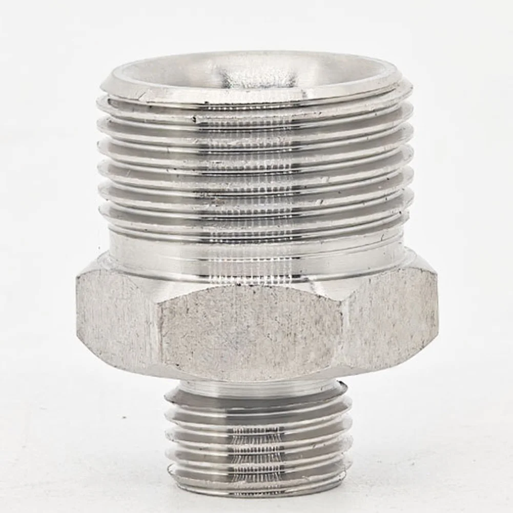 4Pcs Faucet Adapters Nut Quick Connect 1/2 Male To 3/8 Male Thread Connector Pressure Washer Adapter Nut For Sprayer And Hoses
