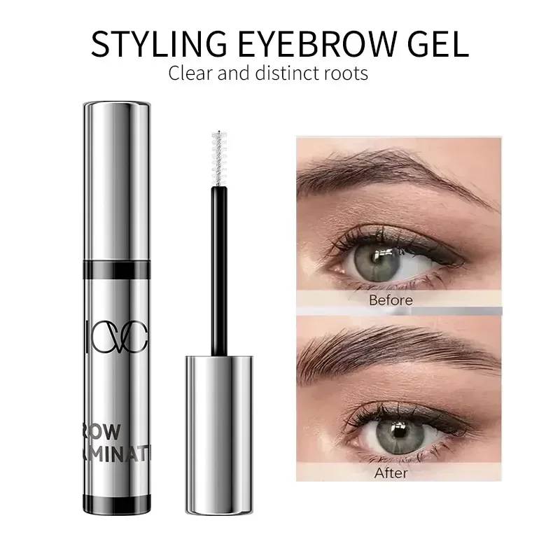 Waterdichte wenkbrauwgel, 3-in-1 sterke grip transparante make-upwas voor zeepwenkbrauwen, veegvast en dagelijks gebruik