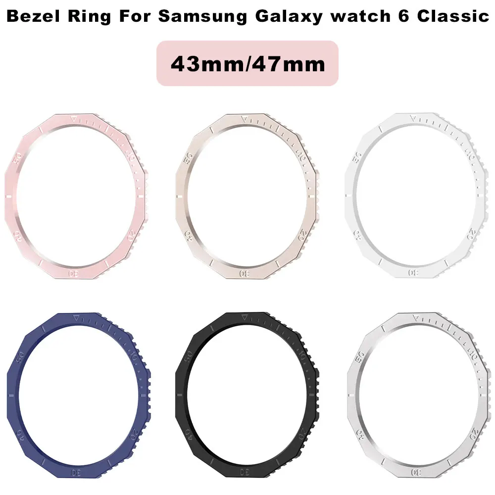 Watch Silicone Bezel Ring for Samsung Galaxy Watch 6 Classic 43Mm 47mm Cover Bumper Case Accessorie Samsung Watch 6Classic