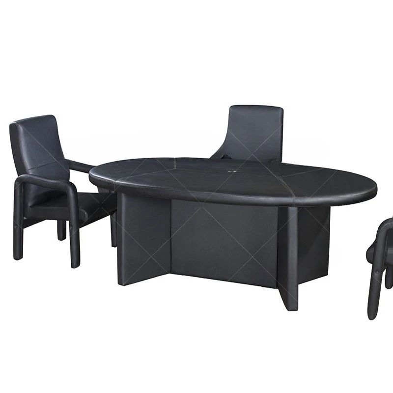 

Soft package round interrogation table sponge anti-collision negotiation table with flame retardant lien conversation