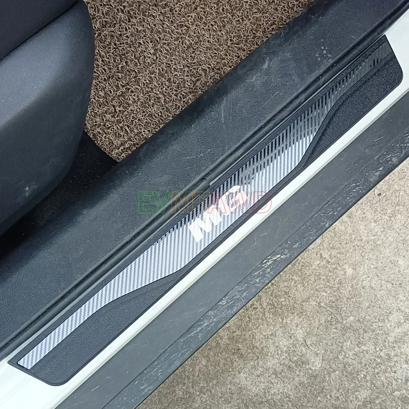For MG ZS Hybrid HEV Car Accessories Door Sill Scuff Plate Pedal Cover Trim Exterior Threshold Protector Auto Stickers 2025 2026