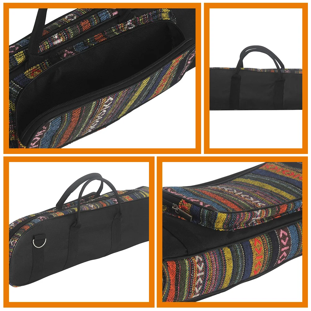 

Trumpet Bag Portable Padded Carrying Case Detailed Craftsmanship Side Storage Ethnic Pattern Trumpet Holder Case