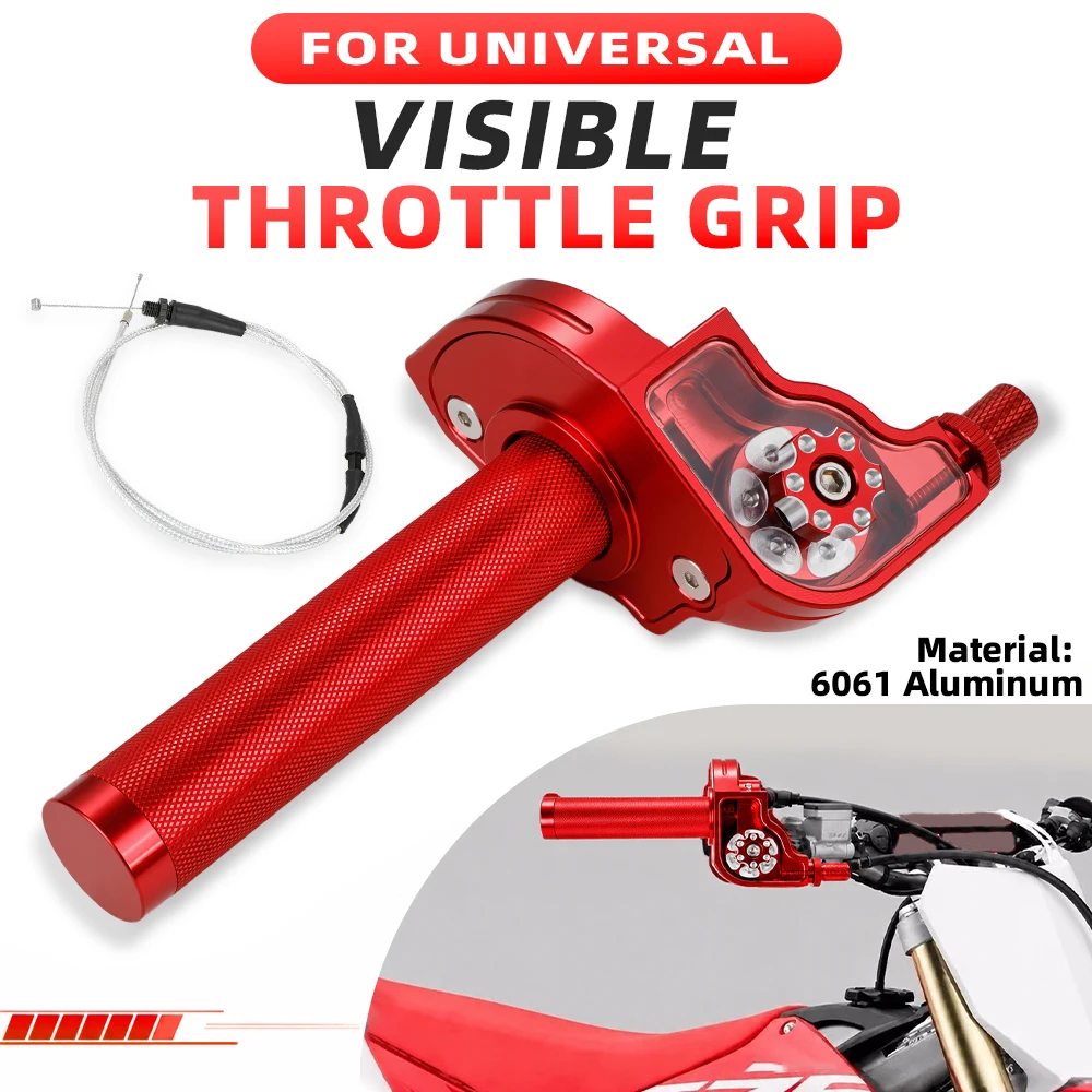 7/8''22mm CNC Motorcycle Accelerator Handlebar Throttle Twist Grip Twister Universal For Pit Dirt Bike Motorcycle Parts Aluminum