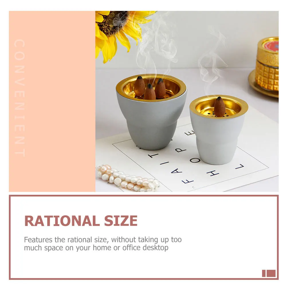 

Hand-Held Censer Ceramic Incense Burner for Home Office Desktop Decor Creative Aromatherapy Aroma Stove