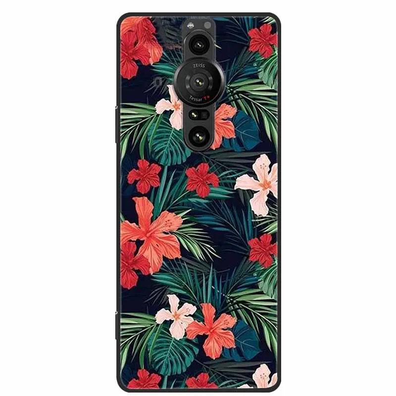 For SONY XPERIA PRO-I Case Original Soft Silicone TPU Phone Cases For SONY XPERIA PRO I Scenery Shockproof Back Cover New Fundas
