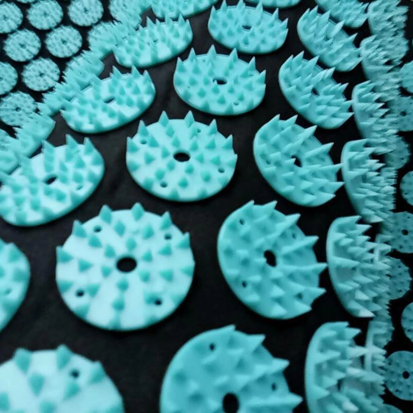 ブルーマッサージクッション、指圧マットと枕セット、ストレス解 - Acupressure Mat Set のレビューと価格