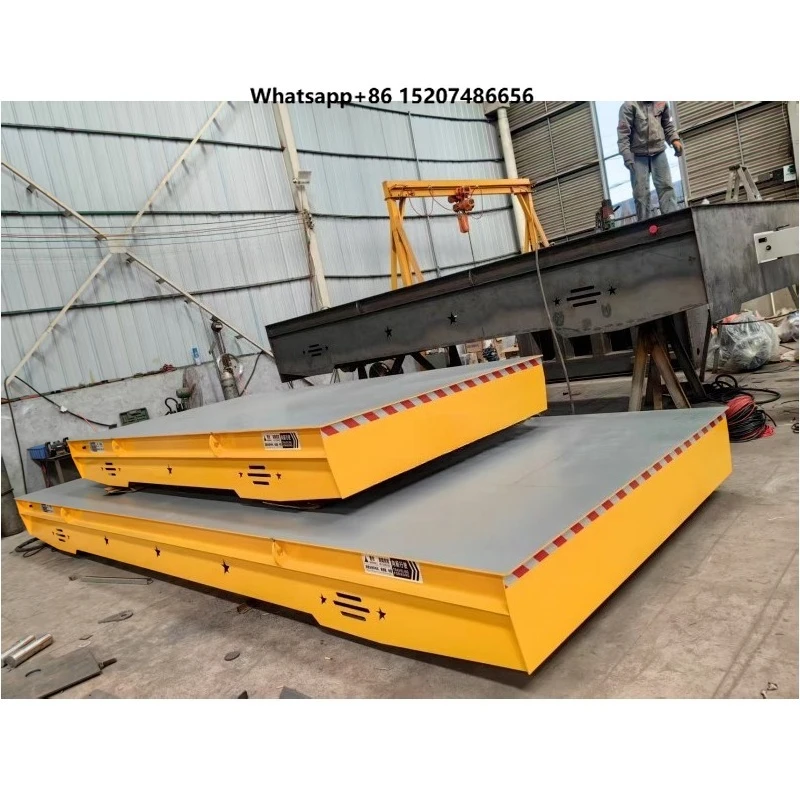 Electric Trackless Transfer Cart Intelligent Remote Control Transporter Trailer Universal Flat Car