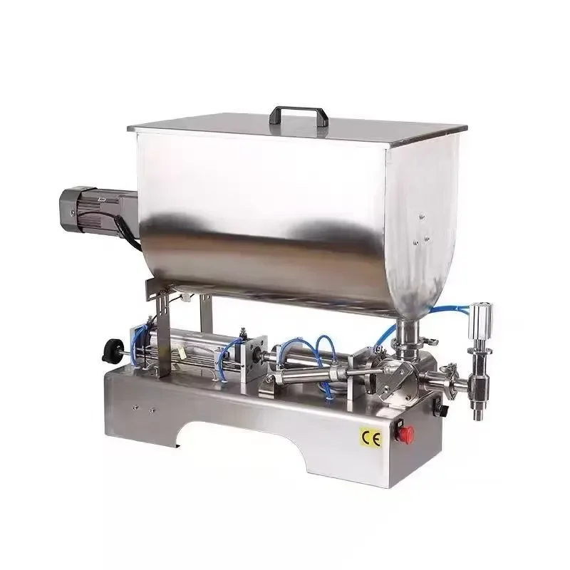 automatic pneumatic mixing paste rotary filling machine chili sauce kimchi peanut butter filling machine