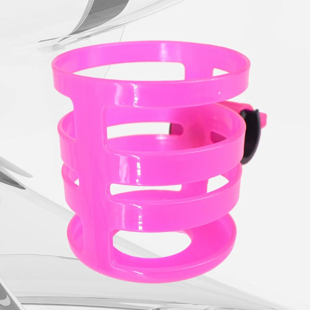 Stroller Bottle Holder Pink Ergonomic Lightweight Durable Baby Stroller Bicycle Wheelchair Drink Cage