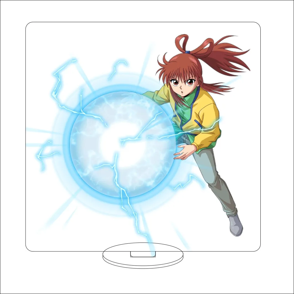 16 سنتيمتر أنيمي يويو هاكوشو تأثيري الاكريليك حامل الحلي Urameshi Yuusuke/Kurama الشكل حامل هدايا الهالوين