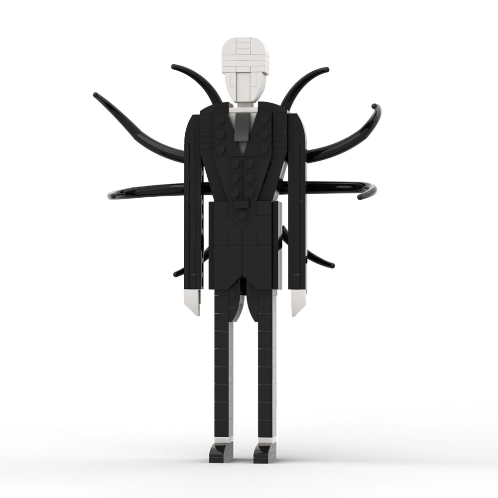 

Slenderman Action Figure Building Block Model Kit MOC Urban Legends Horror Slender Man Brickheadz Bricks Toy Kid Birthdays Gift