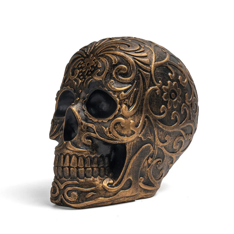 

Резьба по смолу, медицинская модель человека, подарок на Хэллоуин, узор, череп животного