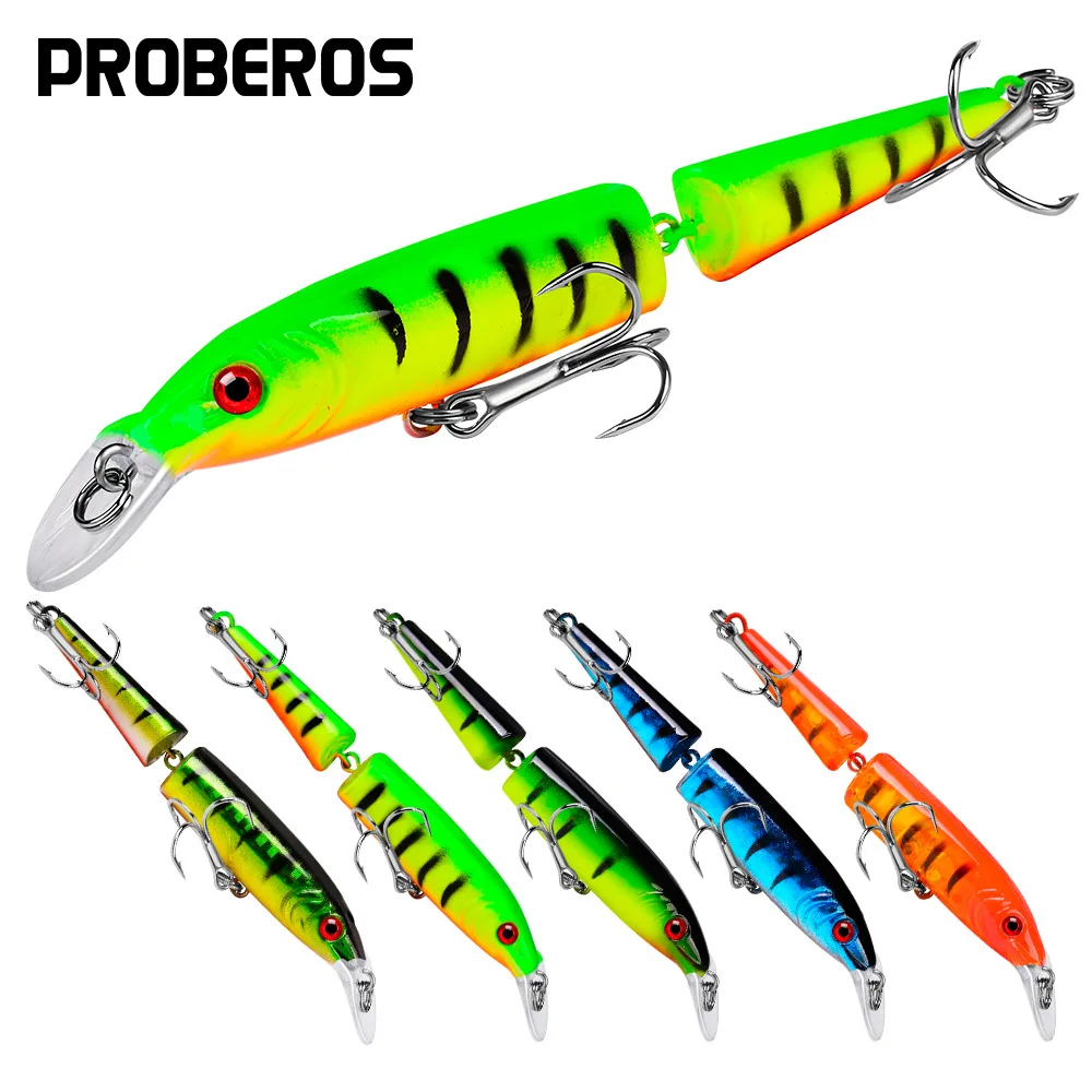 

5PCS Jointed Fishing Lures 10.5cm-9.2g Sinking Minnow Baits Aritificial Hard Wobblers Swimbaits Vivid Crankbaits Pesca