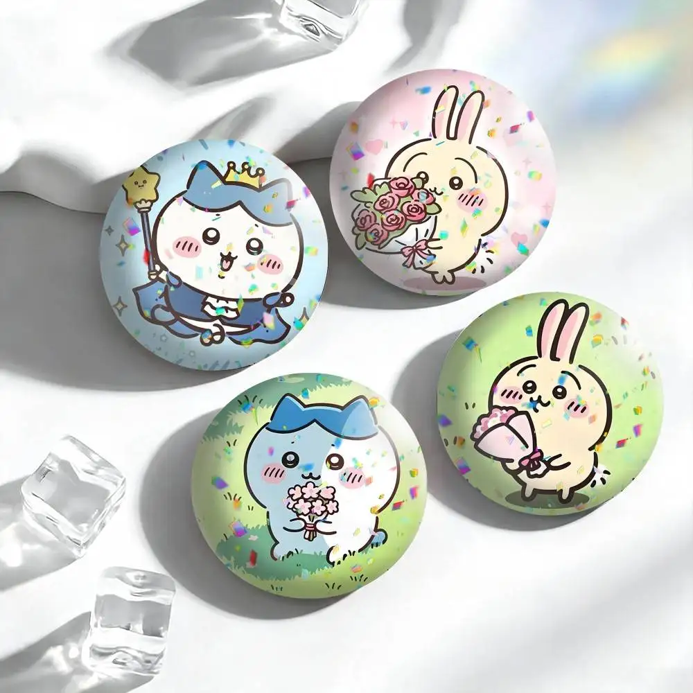 Cute Usagi Hachiware Ushachi-i  25mm 32mm 44mm 58mm 75mm Brooches Badges Pins for Accessories Gift