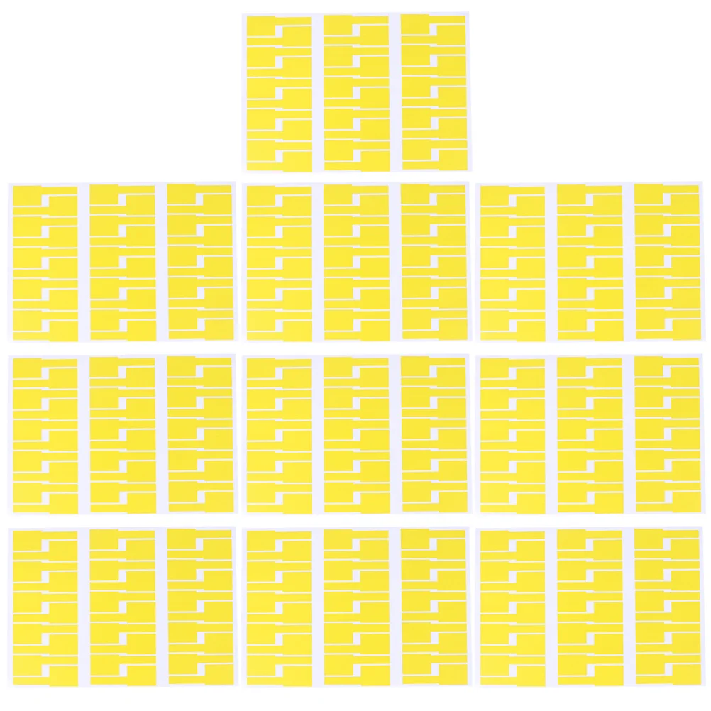 10 قطعة علامات التسمية متعددة الألوان لإدارة الكابلات علامات تحديد الهوية ملصقات ذاتية اللصق مقاومة للماء