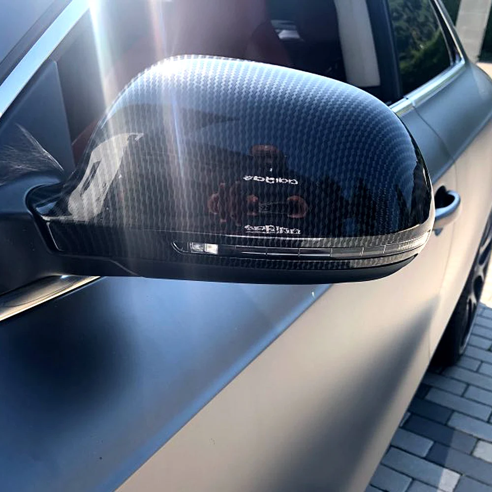 2x für Audi A3 8P A4 B8.5 A5 S5 RS4 RS5 2011-2015 Rückspiegelabdeckung Carbonmuster Auto-Seitenrückspiegelabdeckung – Detail 9