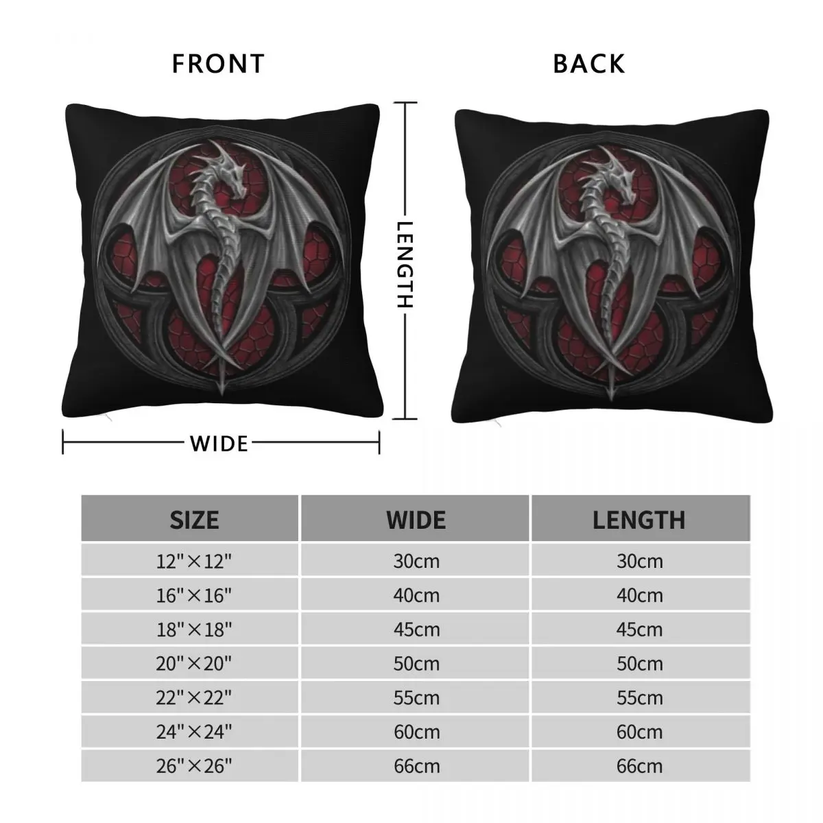 Dragon Symbol Square Pillowcase Polyester Linen Velvet Pattern Zip Decor Pillow Case Home Cushion Cover Wholesale