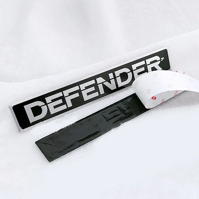 For DEFENDER alloy car stickers flag for Land Rover DEFENDER side fender logo new old refit tail trunk decorate side door label