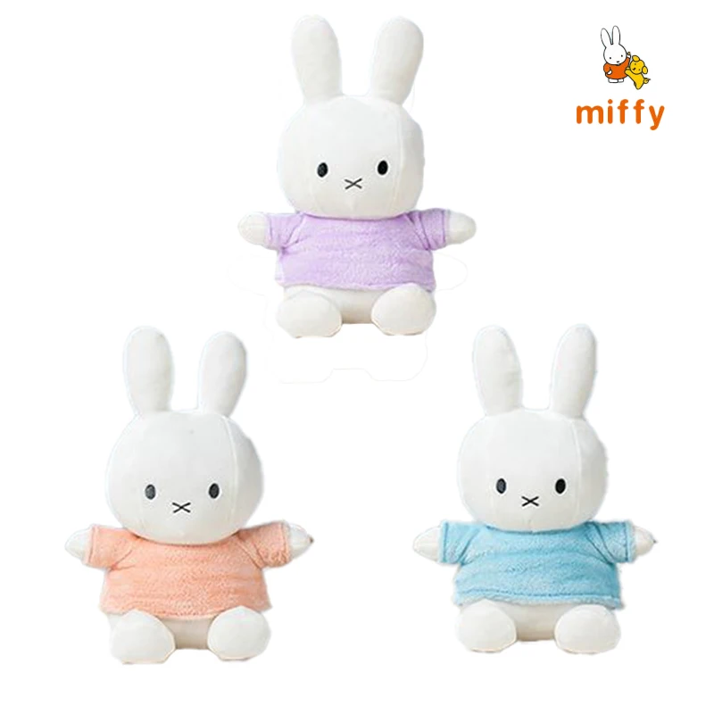 

Kawaii Miffy плюшевая кукла 25 см мультфильм креативная пушистая мягкая игрушка допамин приятная аниме аксессуары для дома идеальный подарок на день рождения