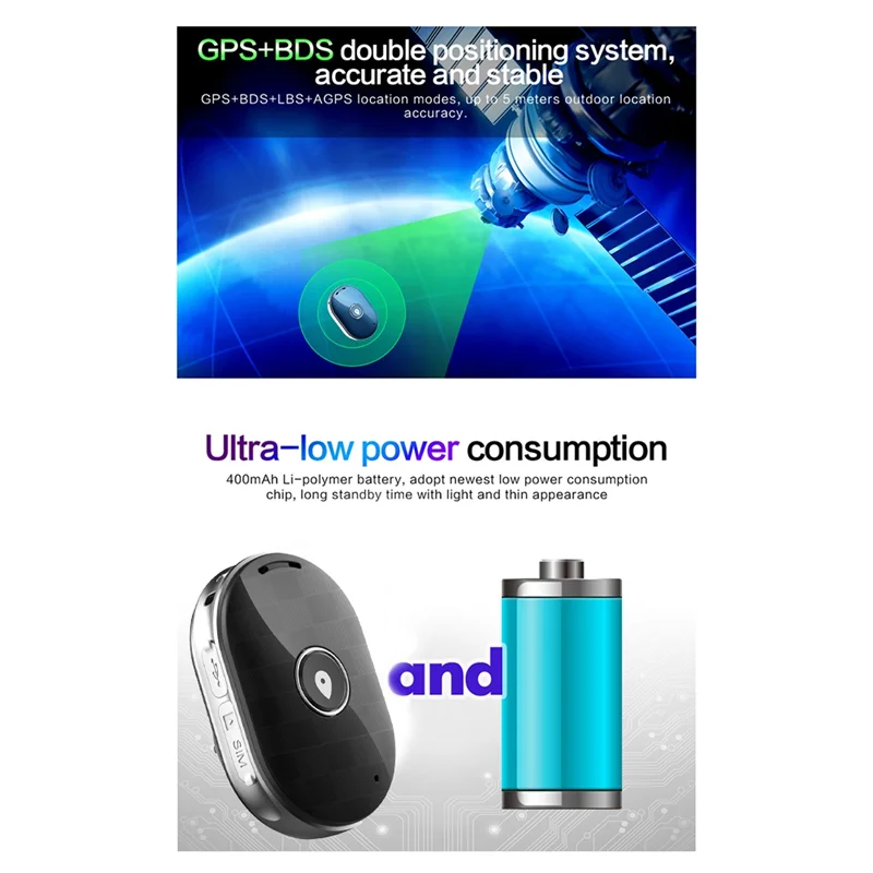 Waterproof GPS Locator Tracker WIFI Waterproof MINI Tracker