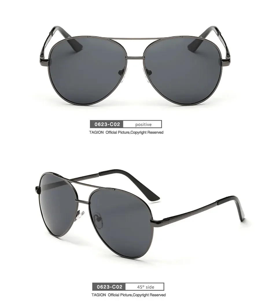 2026 TAGION UV400 Piloten-Sonnenbrille Polarisierte Sonnenbrillen für Herren Luxus-Fahrerbrillen Oculos De Sol 0623 – Detail 8