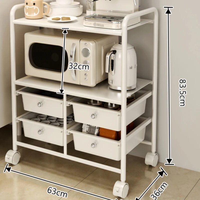 Market Microwave Storage Island Organizer Groceries Living Room Food Drinks Islands Dish Hotel Serveerwagen Auxiliary Furniture