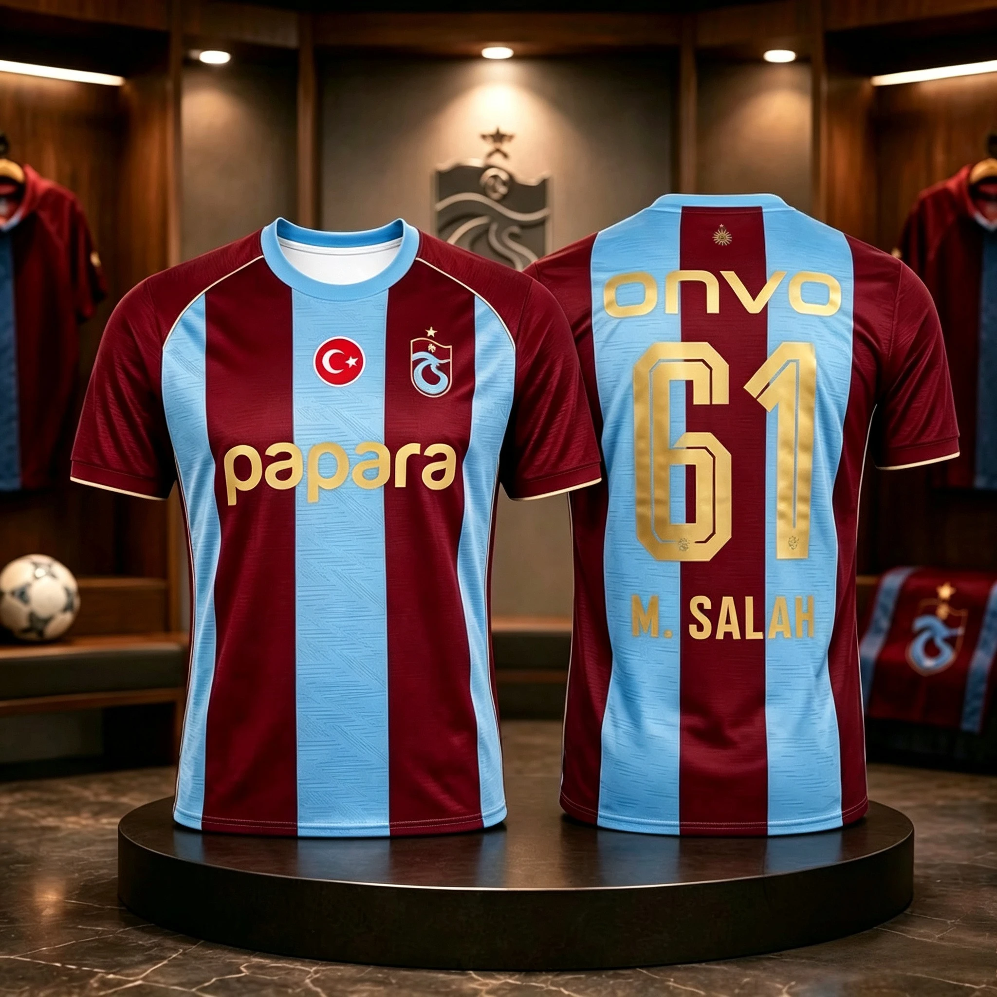 2026 Trabzonspor Salah 10# Football Jersey Men Summer 3D Print Sports Football T-shirt Breathable Quick Drying Family Clothing