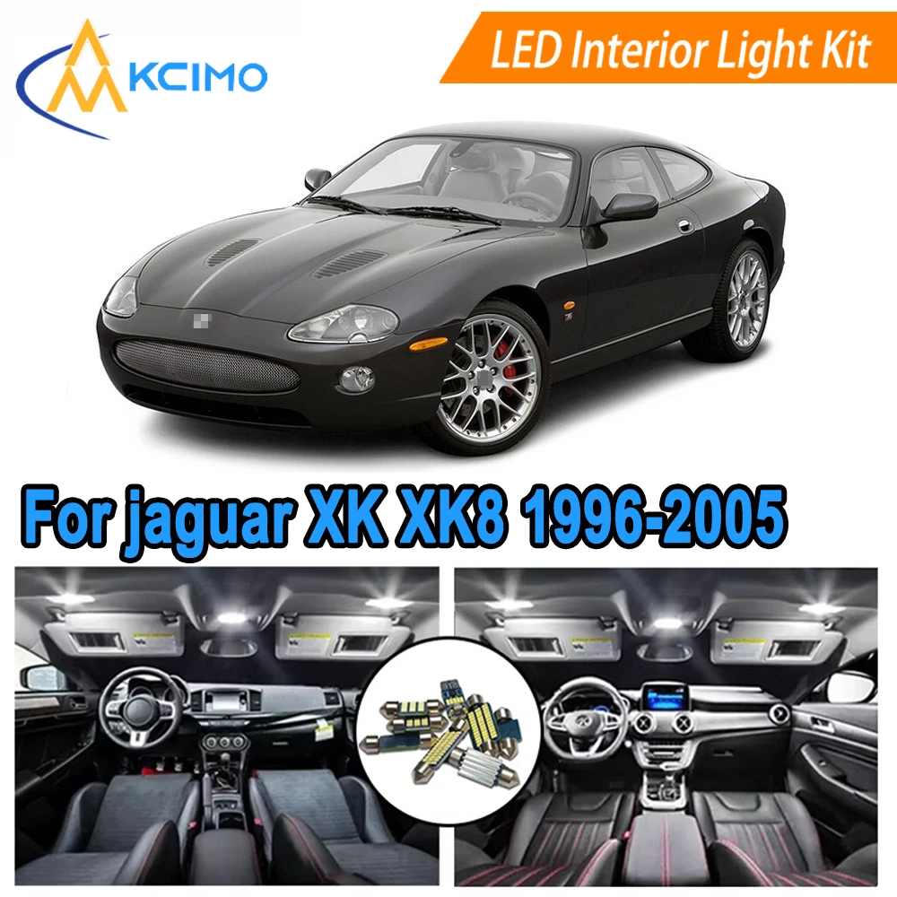 

Super Bright 12V LED Interior Light For jaguar XK XK8 X100 Coupe Convertible (1996-2005 Direct Fit Map Lamp Interior Dome Light