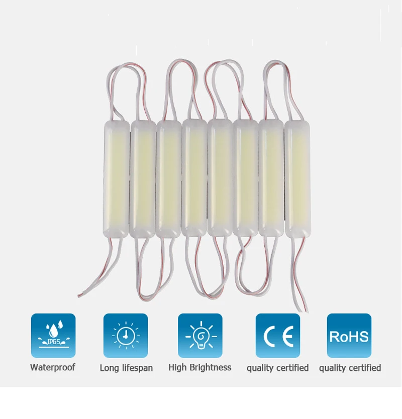 Imagem -05 - Grande Led Cob Módulo Chip 86 mm 20 mm 3w Ip65 Módulo ao ar Livre Led Palavra Lightbox Sinal Loja de Carro Luz de Fundo Vitrine 20 Pcs12v 24v