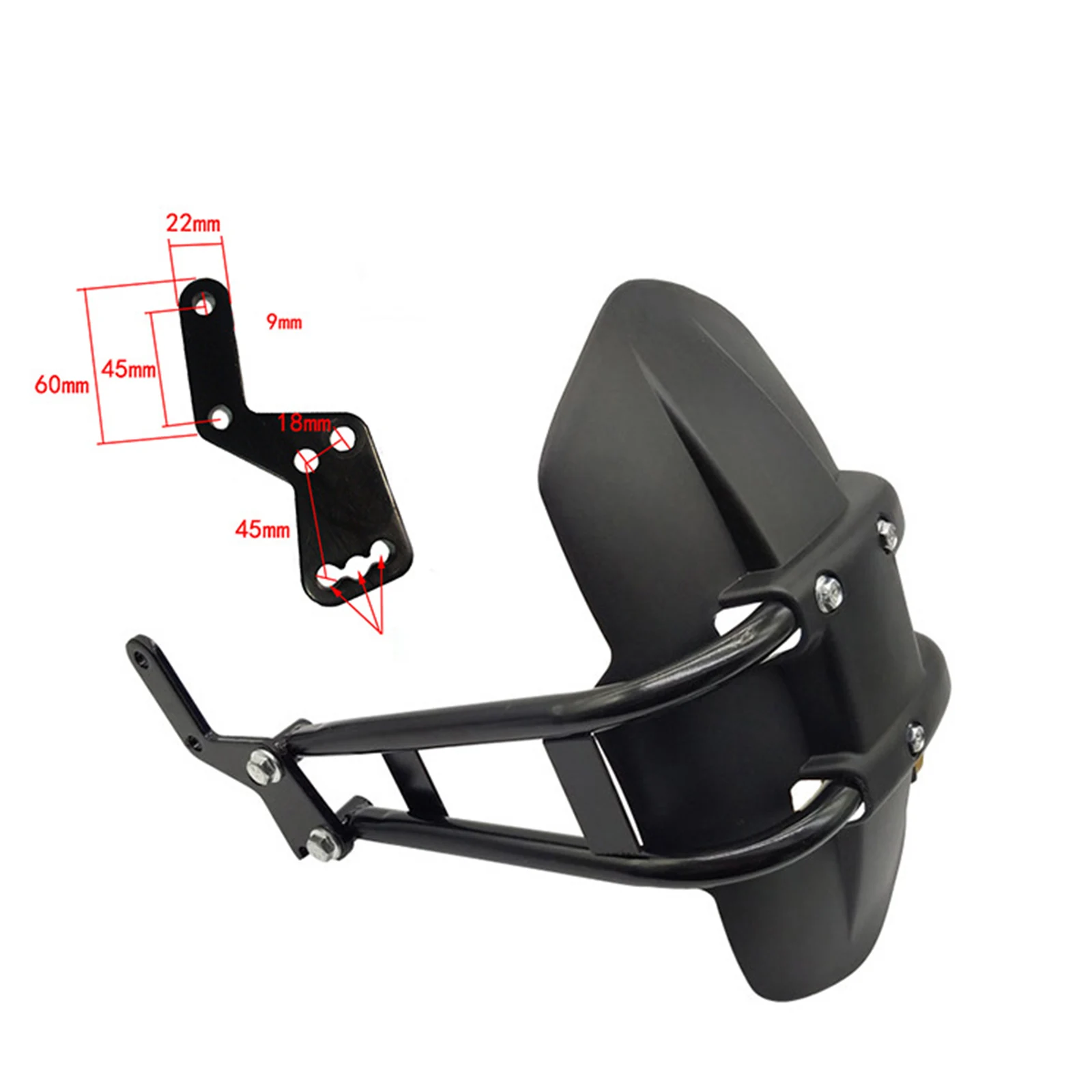 Electric Bike Rear Mudguard Cover Electric Motorcycle ABS Plastic Back Mudguard Accessories High Quality