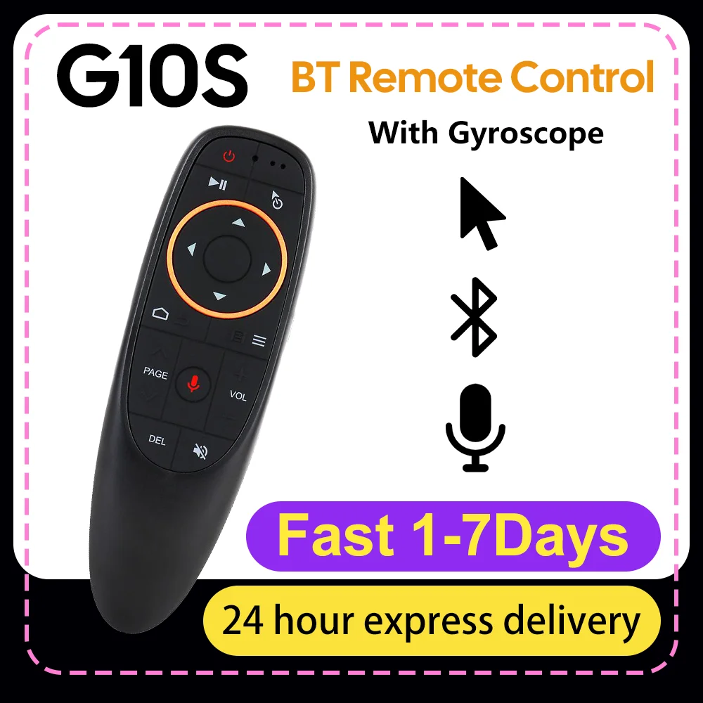 G10 G10S Pro Backlit Air mouse 2.4G Wireless Voice Remote Control Microphone Gyroscope IR Learning for Android tv box X96 mini