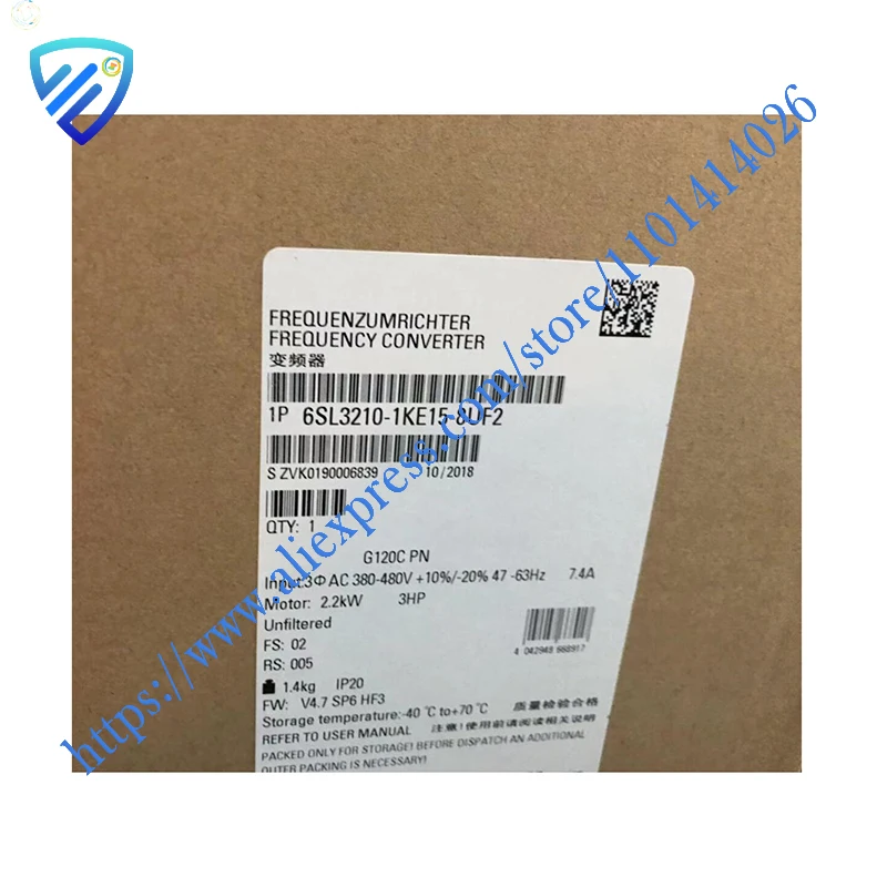 Brand new original 6SL3210-1KE15-8UF2 controller, one-year warranty