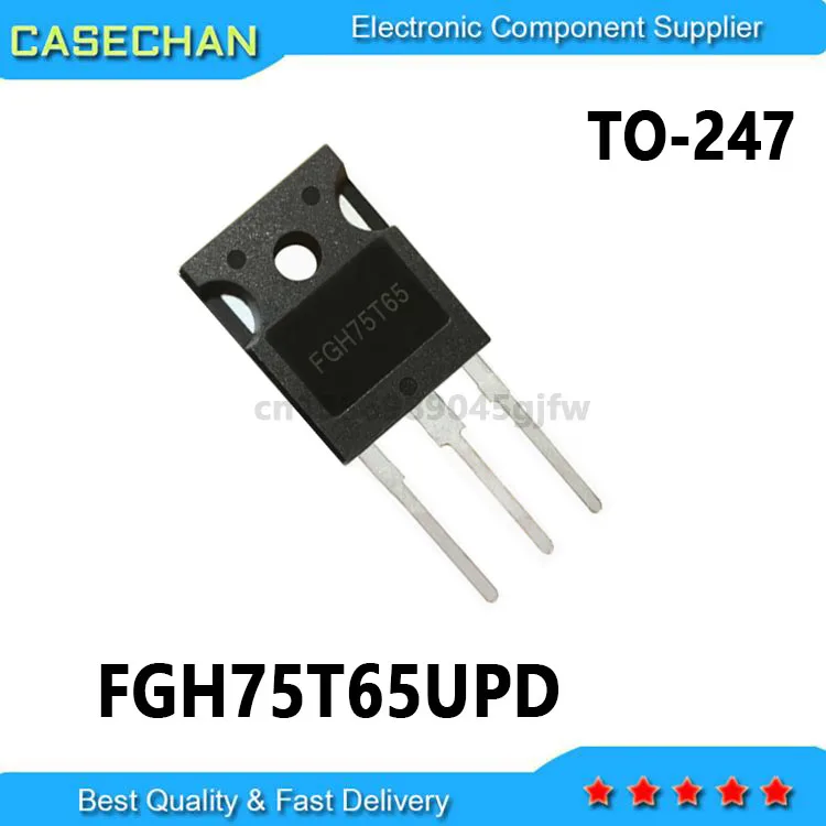 10PCS  650V 150A 375W FGH75T65 FGH75T65UPD  TO-247