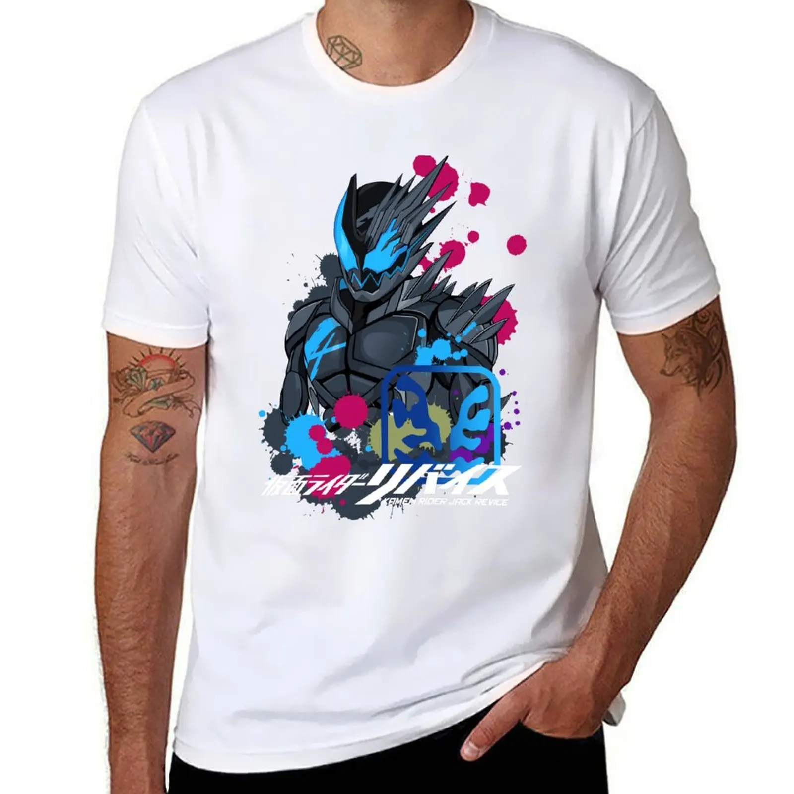 

Футболка Kamen Rider Jack Revice, мужская дизайнерская хлопковая футболка, комплект футболок