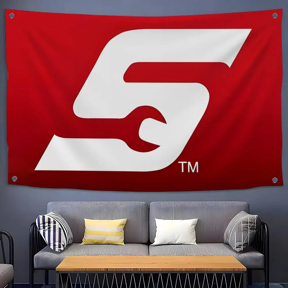 Brand Snap-on Tools Flags Flags for Room, Bedroom, Home, Outdoor, Wall Hanging, Concert Print, Art Banner