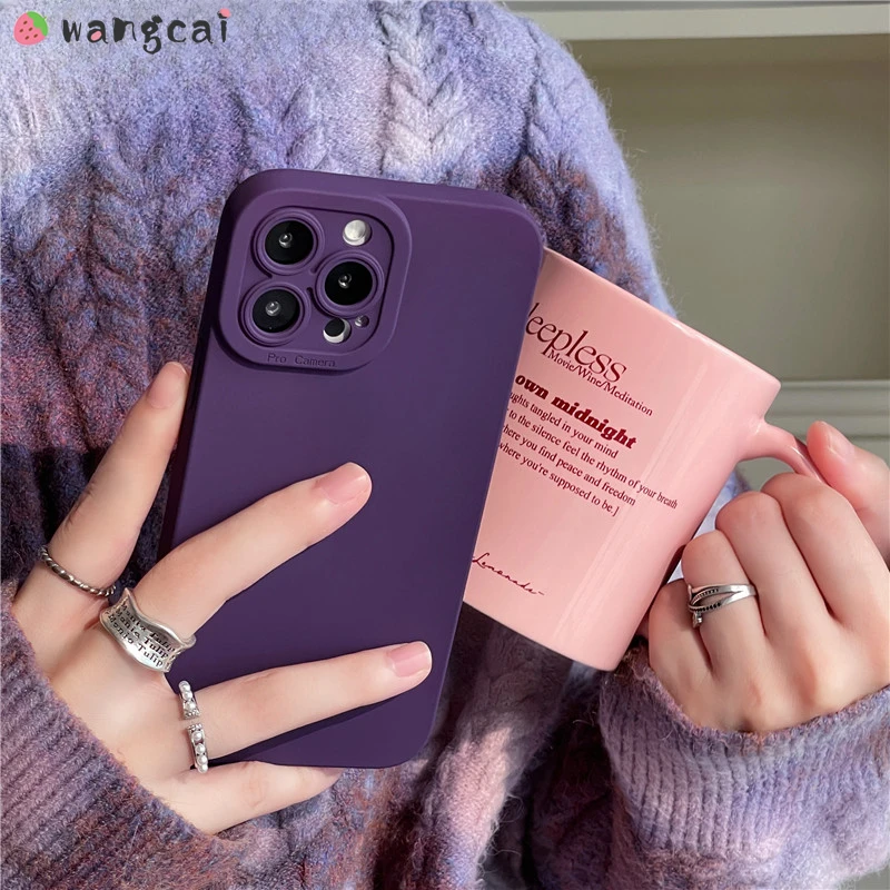 For Honor X9C Smart X9A X9B X9 X8A X8B X8 X7B X7 X6A X6B X6 X6S X5 20 10 10X Lite 8A Phone Case Solid Purple Soft TPU Back Cover