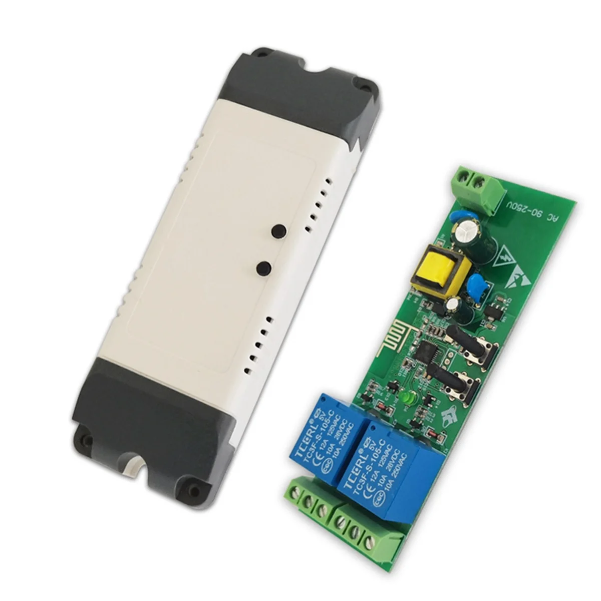 AT87-ESP8285 Two-Way Wifi Development Board 220V Two-Way Modification Parts Multi-Function Two-Way Relay Development Board