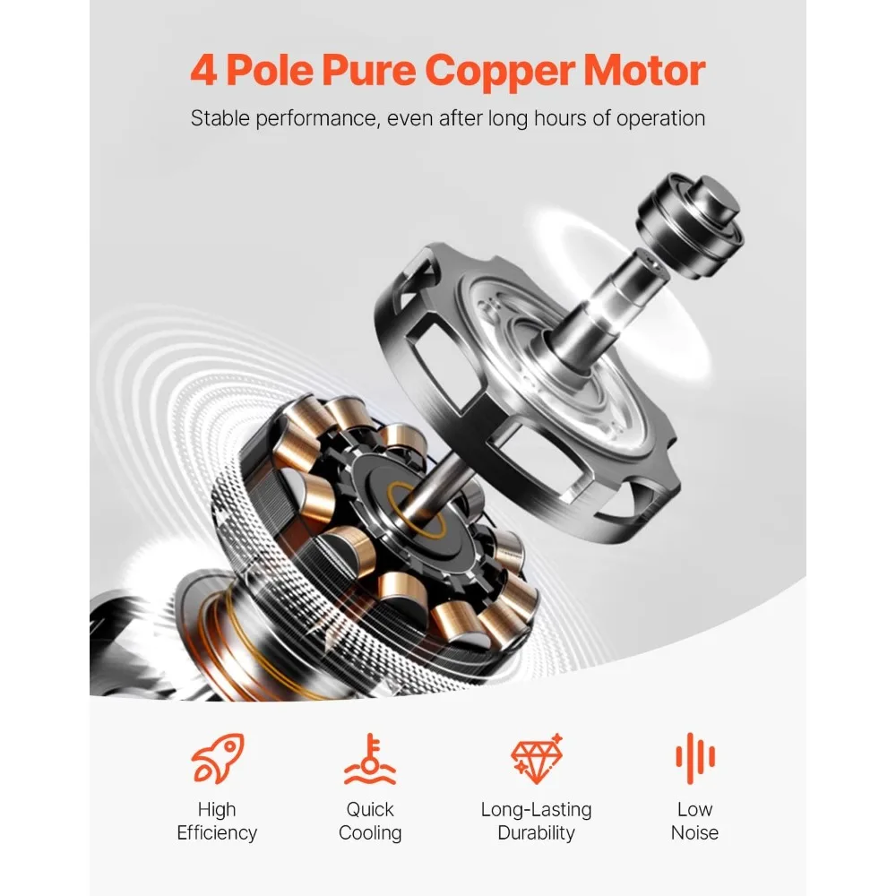 مضخة تفريغ 3.5 CFM، مضخة تفريغ دوارة أحادية المرحلة HVAC، لأنظمة R134a R22 R410a، مجموعة مضخة تفريغ التيار المتردد التلقائي مع زجاجة زيت