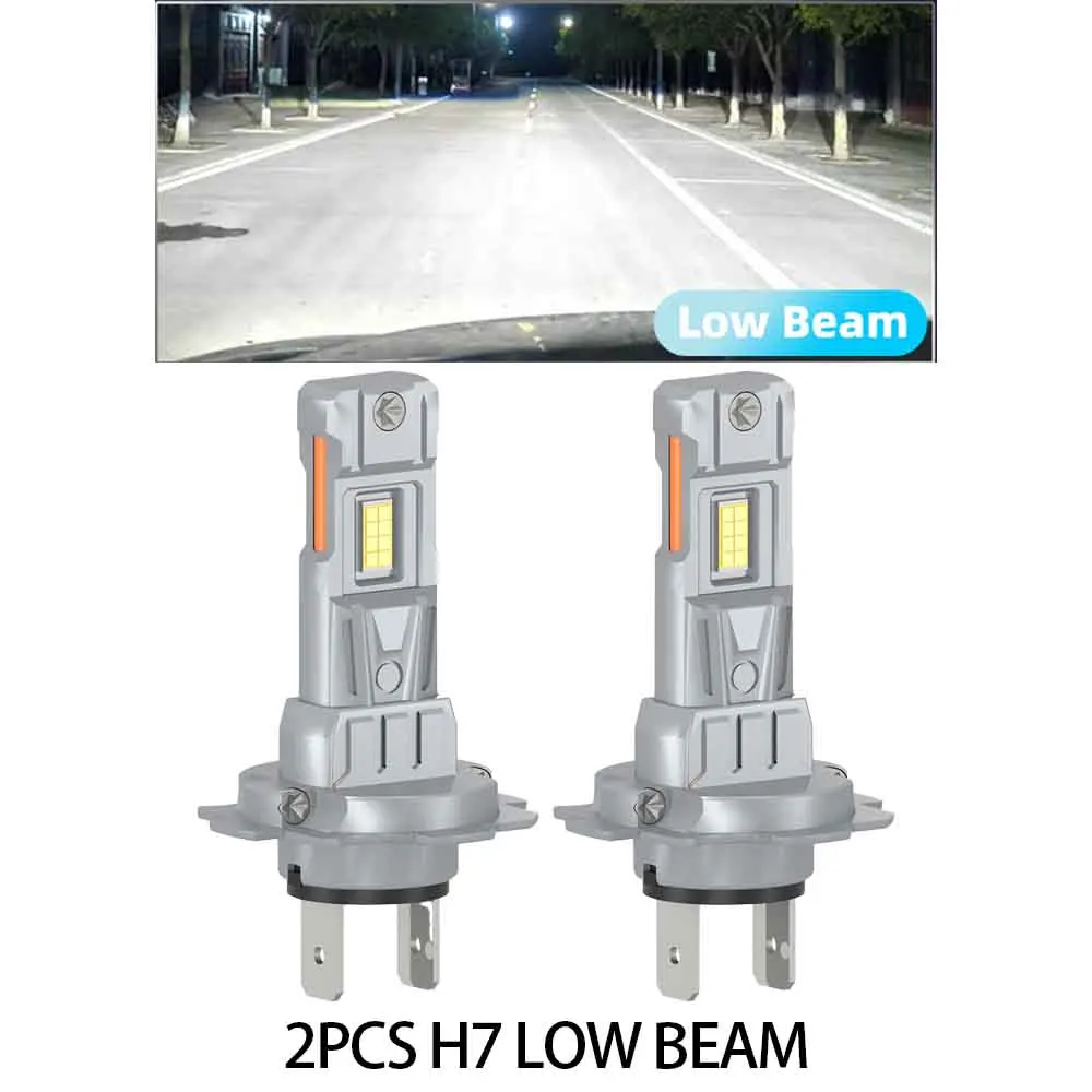 2PCS H7 Turbo Headl…