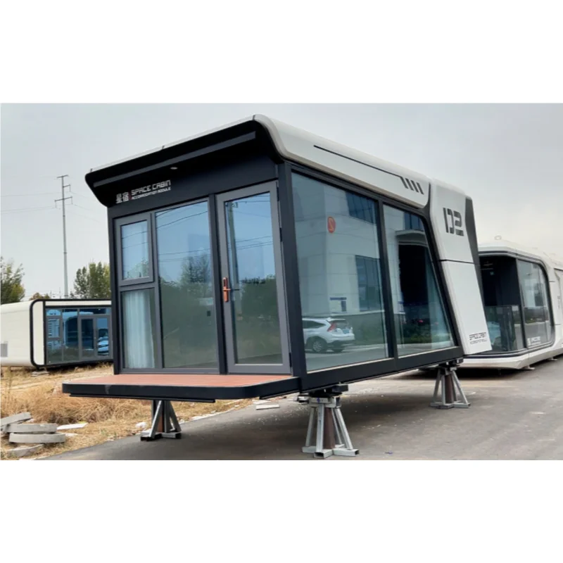 custom.Detachable Container-Mobile Luxury Living Capsule House Portable Flat Pack Ready-Made Steel Design Outdoor Use Featuring