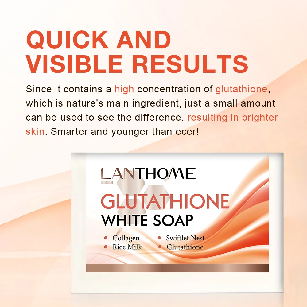 100g Glutathione Cream Soap Lighten Dark Underarm Leg Remove Dead Skin Lightening Brightening Face Glowing Skin Body Hand Soap