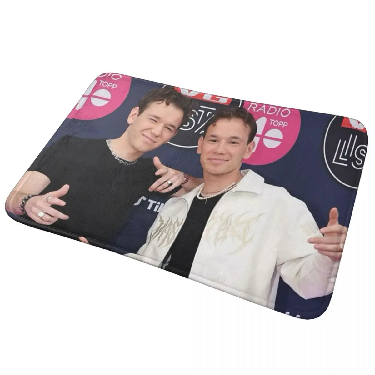 

Marcus And Martinus Sweden Norway Eurovision Non-slip Doormat Floor Mat Carpet Rug for Kitchen Entrance Home room Footpad Mats