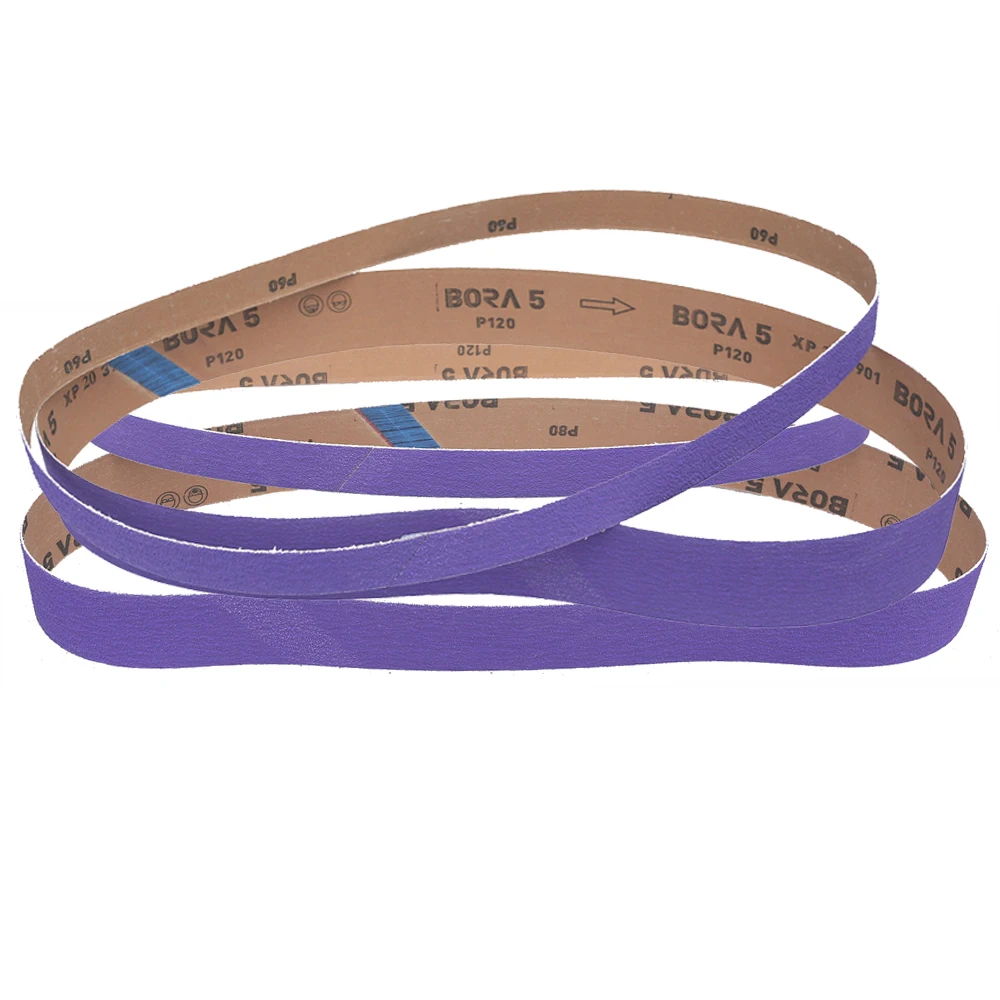 4 pieces 1067x25/50mm BORA5 Ceramic Sanding Belt 1