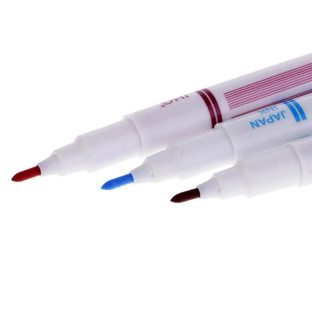 3pcs Fabric - Trick Markers / Marking Pens Water-soluble Double Head