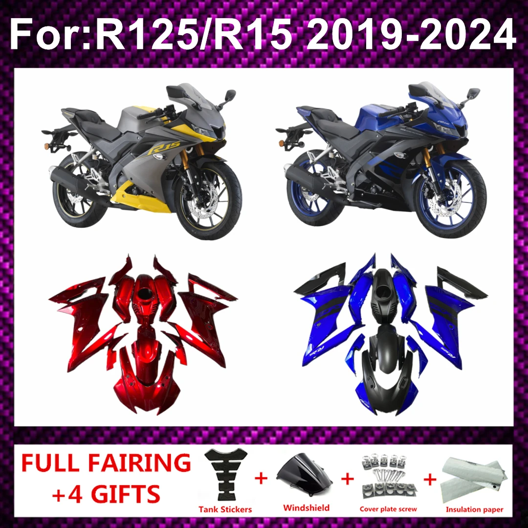 Accessories For Fit  YZF R125 R15 2019 2020 2021 2022 2023 2024 Fairings Kit Shell Custom fairing zxmt