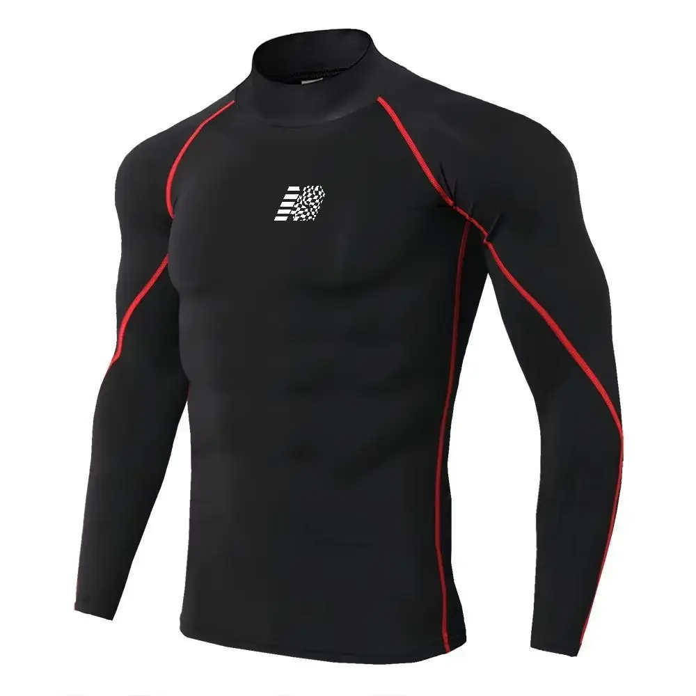 Men Sport T-shirt Quick Dry Bodybuilding Running Shirt Long Sleeve Compression Top Gym T Shirt Men Fitness Tight Men Underwear
